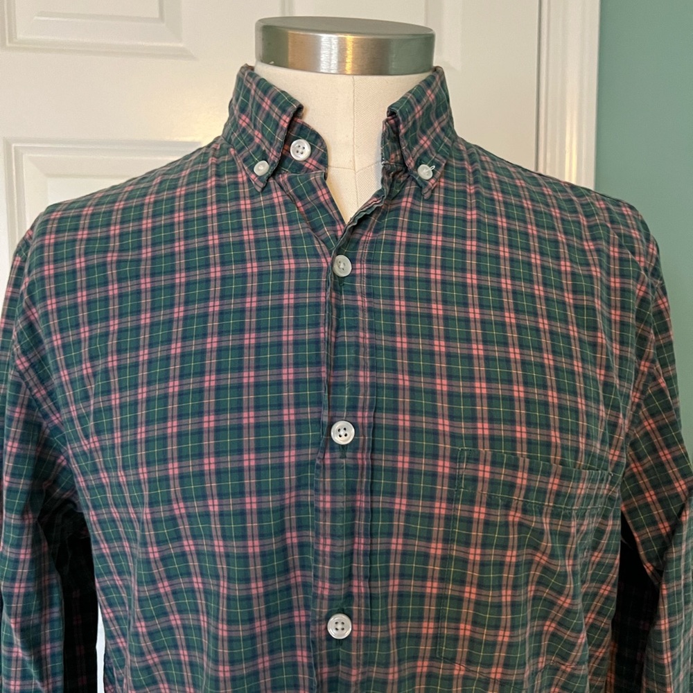 Tartan shirt in green and pink — super classic and original